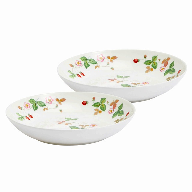 15%ポイントUP/●ウェッジウッド/ワイルド ストロベリー カジュアル/ボウル20cm ペア|レインボーやまむら