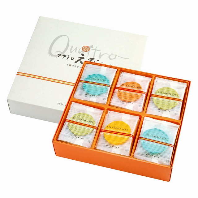 15%ポイントUP／●海老菓子本舗 志ま秀／クアトロえびチーズ｜レインボーやまむら