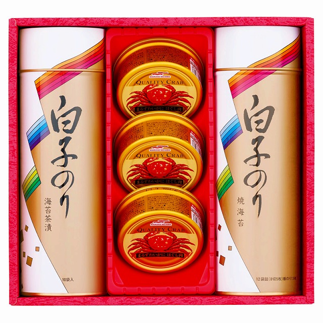 ●白子のり/海苔・かに缶詰合せ