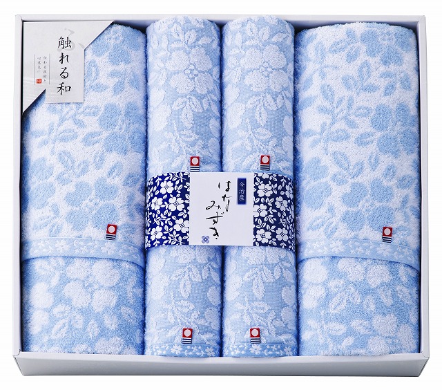 20%ポイントUP／触れる和●／はなみずき タオルセット