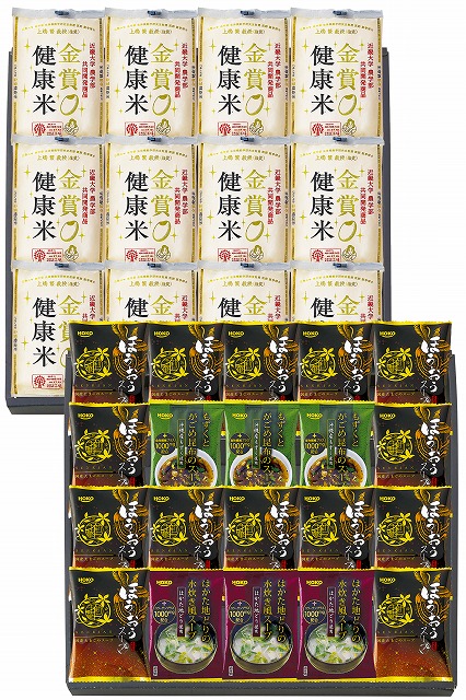 国産ﾌﾘｰｽﾞﾄﾞﾗｲ ほうおうｽｰﾌﾟ 「金賞健康米」ｾｯﾄ  FD2SR-1104