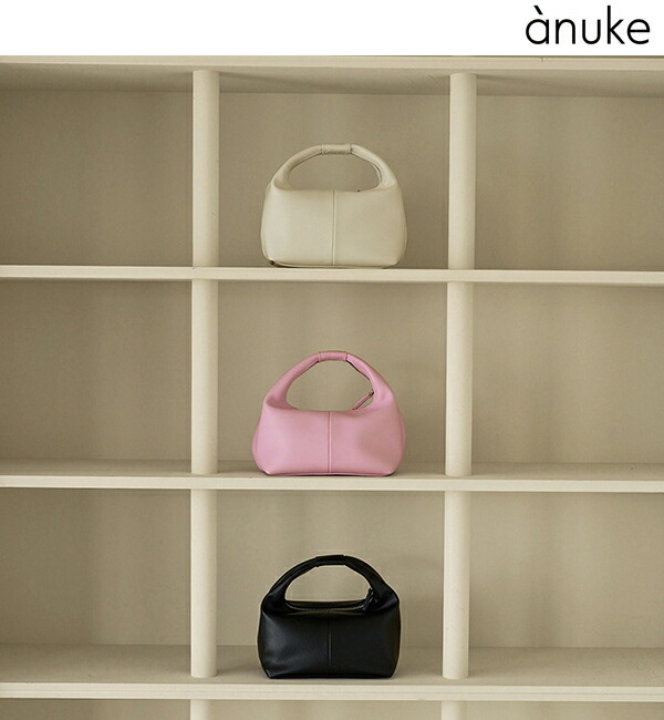 【取って置く商いもの】anuke アンヌーク  Onehandle Leather Bag 62621004 7月中～8月中入荷予定を組む 後ばらい決済当て嵌める不可 2026Prefall 2026秋冬 新作 とり止める返品不可