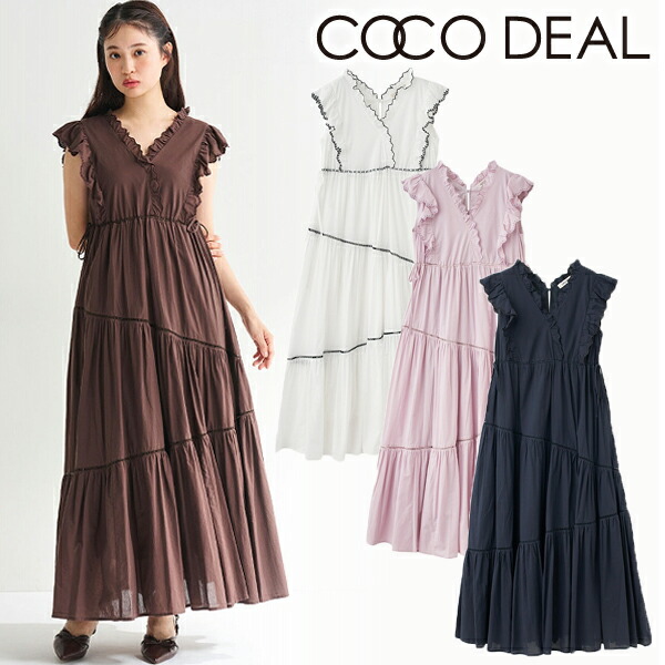 COCO DEAL マーメイドポロカットワンピース ブラウン サイズ2 COCO DEAL マーメイドポロカットワンピース ブラウン サイズ2