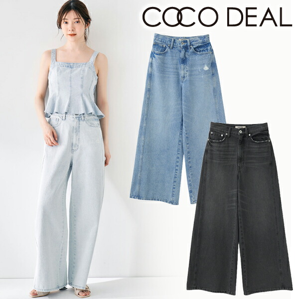 COCO DEAL カットオフデニムパンツ M リメイクウエストカットオフデニム COCO DEAL(ココディール) / リメイクウエストカットオフデニム