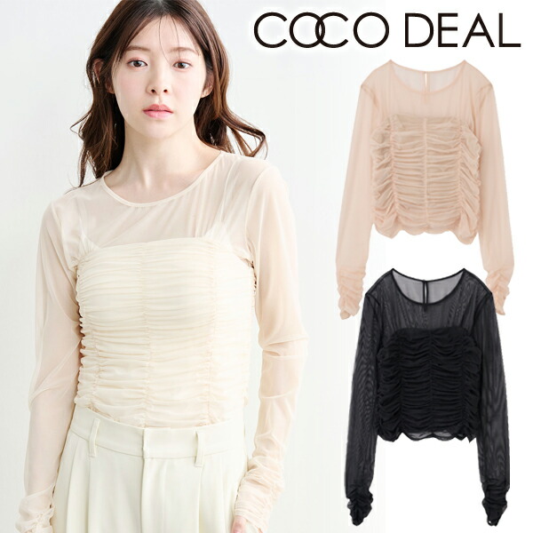 トップス CoCo 楽天市場】【即日出荷】(セール30%OFF) COCODEAL ココディール シアー