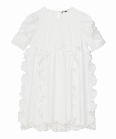 SOLD OUT】COCODEAL ココディール T/Cフリルチュニック 74218342 24SS 