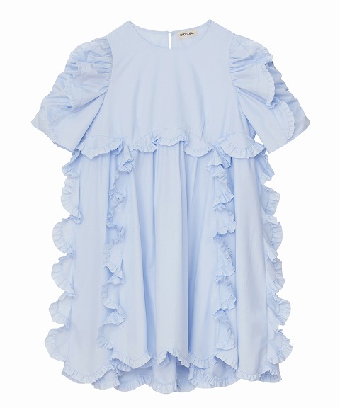 SOLD OUT】COCODEAL ココディール T/Cフリルチュニック 74218342 24SS  