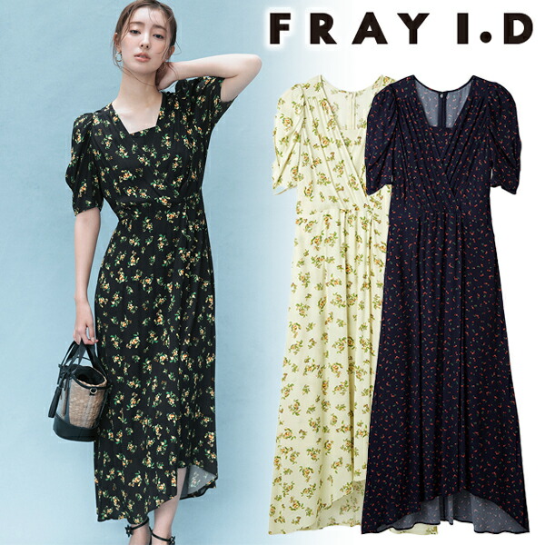 【SALE50%OFF+2BUY10%OFFクーポン有】【即日発送】FRAY I.D フレイアイディー フルーツプリントレーヨンワンピース FWFO262077 26SS 2026春夏 新作 キャンセル返品不可|セレクトショップreal