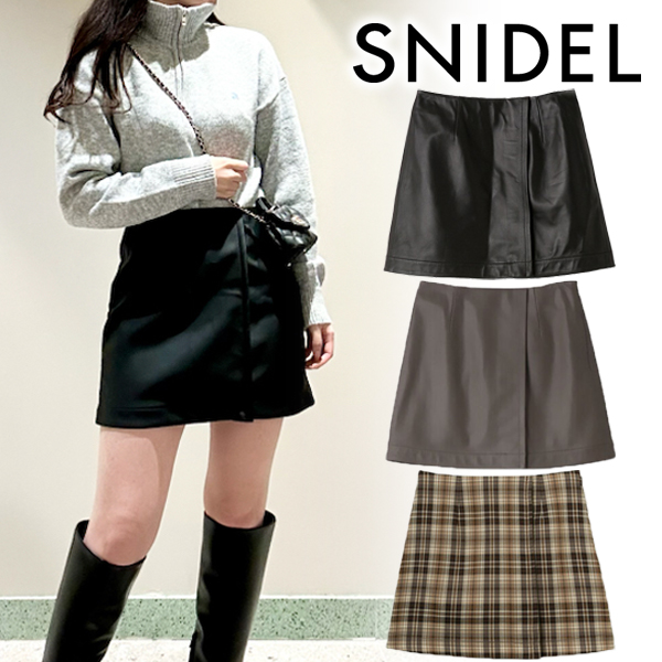 SNIDEL スナイデル サイドボタンデニムスカショ 　SWFP244261 SALE50%OFF】SNIDEL スナイデル サイドボタンデニムスカショ
