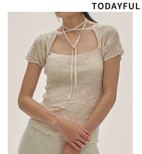 楽天市場】【予約】TODAYFUL トゥデイフル Sheer Skipper Knit