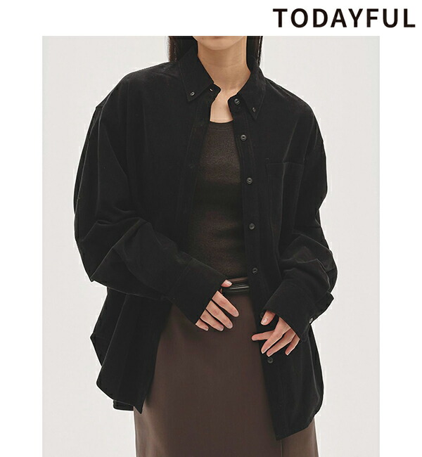 楽天市場】【即日発送】TODAYFUL トゥデイフル Peachskin Over Shirts