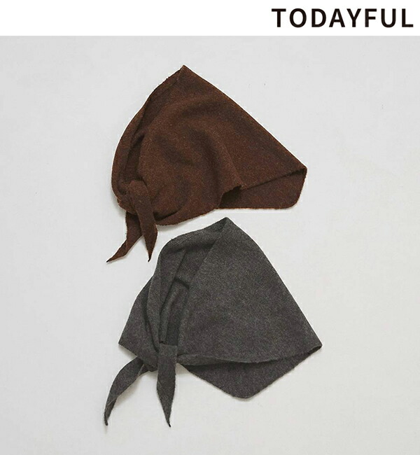 楽天市場】【予約】 TODAYFUL トゥデイフル Mix Knit Scarf☆ 24秋冬