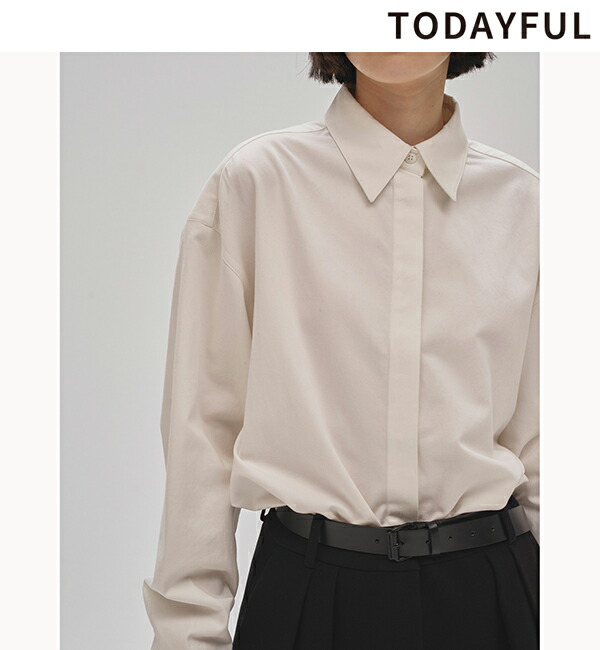楽天市場】トゥデイフル TODAYFUL シルキーポケットシャツ Silky
