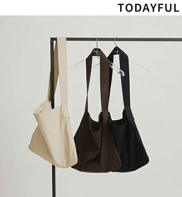 TODAYFUL Nylon gathered bag美品 楽天市場】【即納】TODAYFUL トゥデイフルNylon Gather Bag