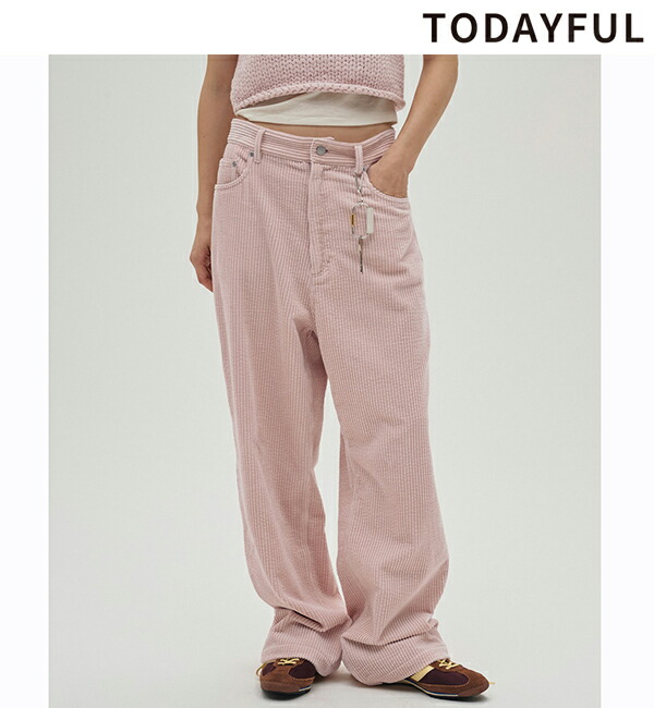 楽天市場】【予約】TODAYFUL トゥデイフル Boyfriend Cotton Pants
