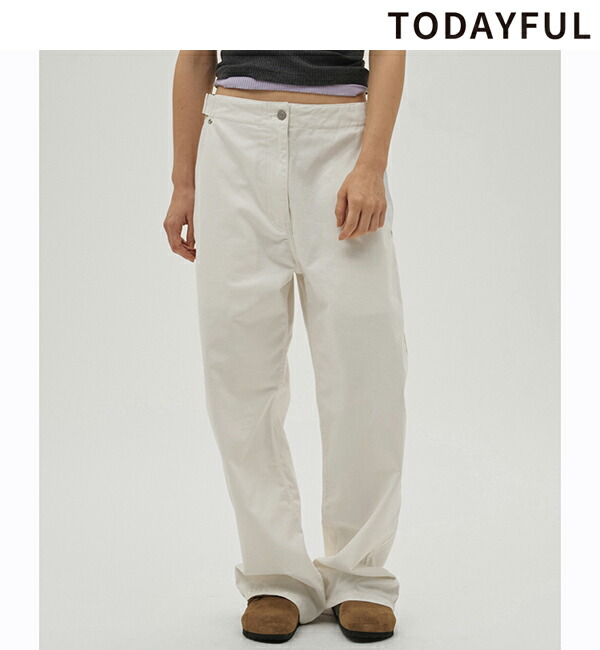 楽天市場】【予約】TODAYFUL トゥデイフル Boyfriend Cotton Pants