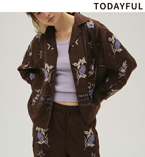 楽天市場】【予約】【待望追加】TODAYFUL トゥデイフル Embroidery