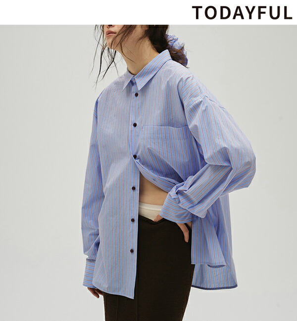 楽天市場】【予約】TODAYFUL トゥデイフル Stripe Pocket Shirts 26春