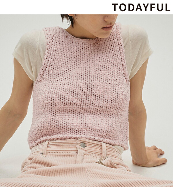 TODAYFUL Chunky Hand Knit Vest ベスト2way TODAYFUL Chunky Hand Knit Vest ベスト2way TODAYFUL（トゥデイフル