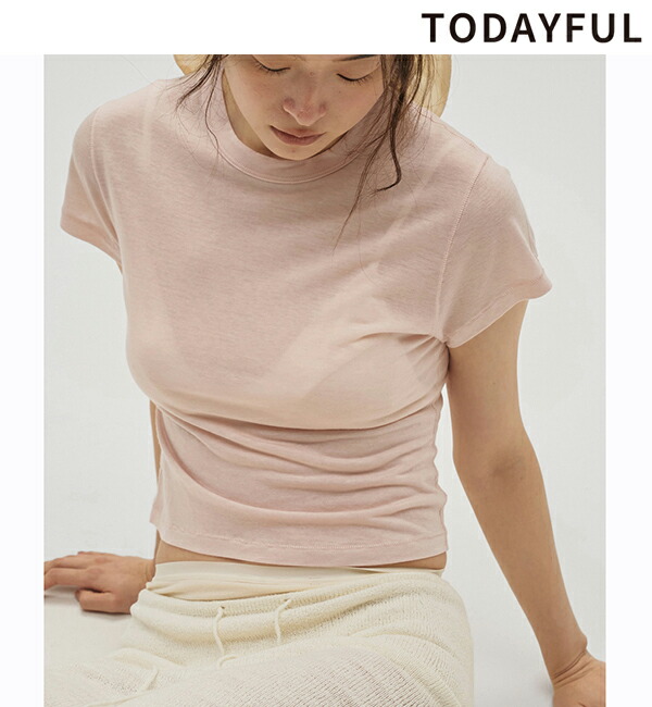 【再入荷】【即日送りとどける】TODAYFUL トゥデイフル  Compact Smooth T-shirts 12610617   コンパクトスムースティーシャツ 2026spring/summer 2026春夏 新作 とり止める返品不可
