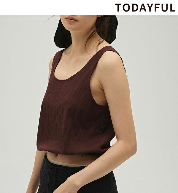 【即日発送】TODAYFUL トゥデイフル Uneck Washer Tops 12610423 Uネックワッシャートップス タンクトップ 2026spring/summer 2026春夏 新作 キャンセル返品不可｜セレクトショップreal