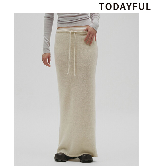 【予約商品】TODAYFUL トゥデイフル Fox Wool Pencil Skirt 12620804 11月中～12月中入荷予定 後払い決済利用不可 2026winter 2026冬 新作 キャンセル返品不可｜セレクトショップreal