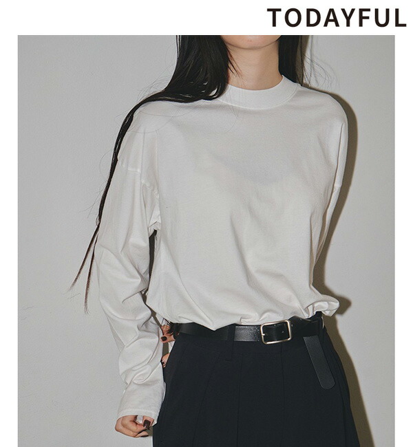 楽天市場】【予約】 TODAYFUL トゥデイフル Layered Sheer Long T