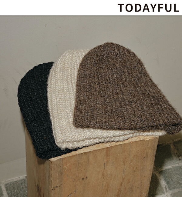 todayful knit wool beanie ナチュラル TODAYFUL(トゥデイフル) / Life's online store（ライフズ