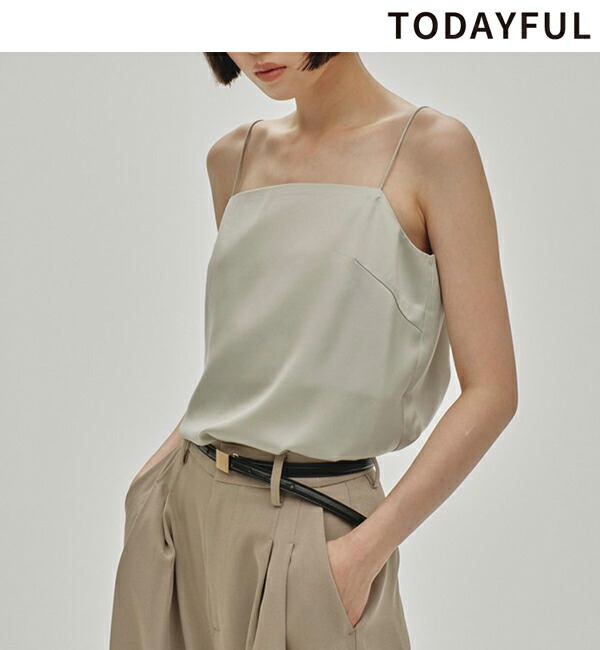 todayful Matte Satin Camisole 新品未使用 Matte Satin Camisole（キャミソール）｜TODAYFUL（トゥデイフル