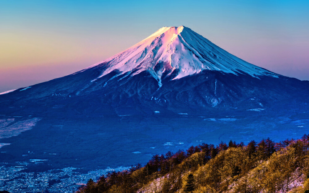 楽天市場】絵画風 壁紙ポスター (はがせるシール式) 日の出と富士山の 