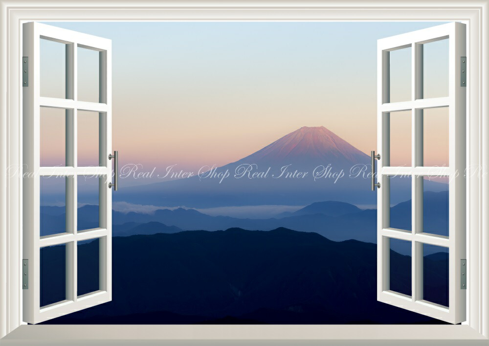 Wall Paper Weatherability Paint Interior For Scenery Peach Fuji Mount Fuji Red Fuji Sunset Good Luck Power Spot Character Black Fjs 007ma2 594mm