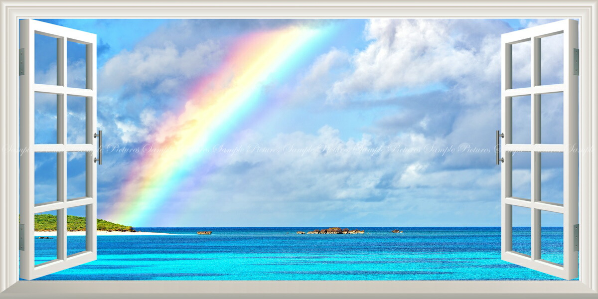 楽天市場】絵画風 壁紙ポスター (はがせるシール式) 沖縄の海景色 幻想