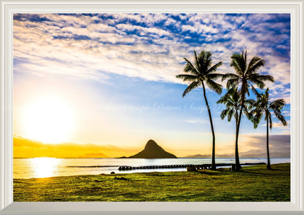 楽天市場 絵画風 壁紙ポスター はがせるシール式 窓の景色 ハワイ オアフ島の夕陽とチャイナマンズ ハット モリコイ カハナ 無人島 海 山 扉なし窓仕様 キャラクロ Hwi 031na2 版 594mm 4mm 建築用壁紙 耐候性塗料 インテリア レアルインターショップ
