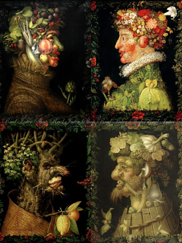 楽天市場】絵画風 壁紙ポスター (はがせるシール式)【コラージュ