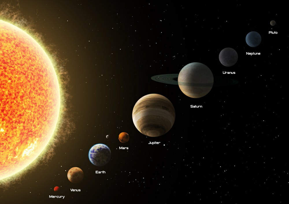 楽天市場 絵画風 壁紙ポスター はがせるシール式 太陽系の惑星 水金地 月 火木土天冥海 天体 宇宙 神秘 キャラクロ Sols 003w2 603mm 376mm 建築用壁紙 耐候性塗料 インテリア レアルインターショップ