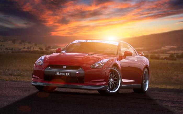 楽天市場】絵画風 壁紙ポスター (はがせるシール式) 日産 GT-R