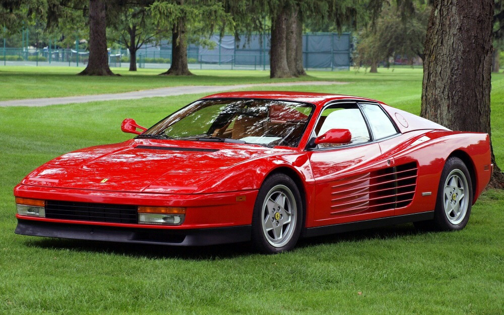 Ferrari フェラーリ 512TR テスタロッサ 額装 油絵 絵画 跳ね馬 Ferrari フェラーリ 512TR テスタロッサ 額装 油絵 絵画 跳ね馬