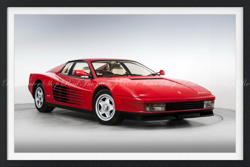 Ferrari フェラーリ 512TR テスタロッサ 額装 油絵 絵画 跳ね馬 Ferrari フェラーリ 512TR テスタロッサ 額装 油絵 絵画 跳ね馬