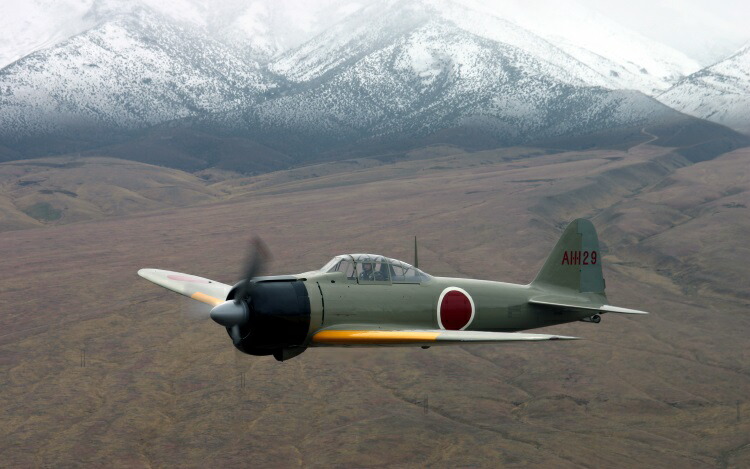 楽天市場】絵画風 壁紙ポスター (はがせるシール式) ゼロ戦 零戦