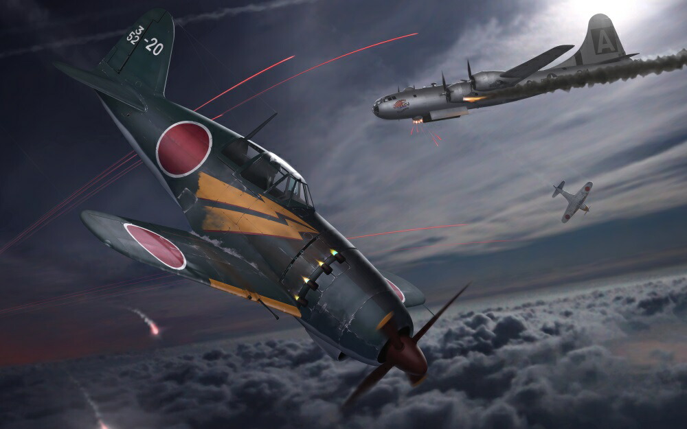 お気に入りの 楽天市場】絵画風 壁紙ポスター (はがせるシール式) 局地戦闘機 ポスター