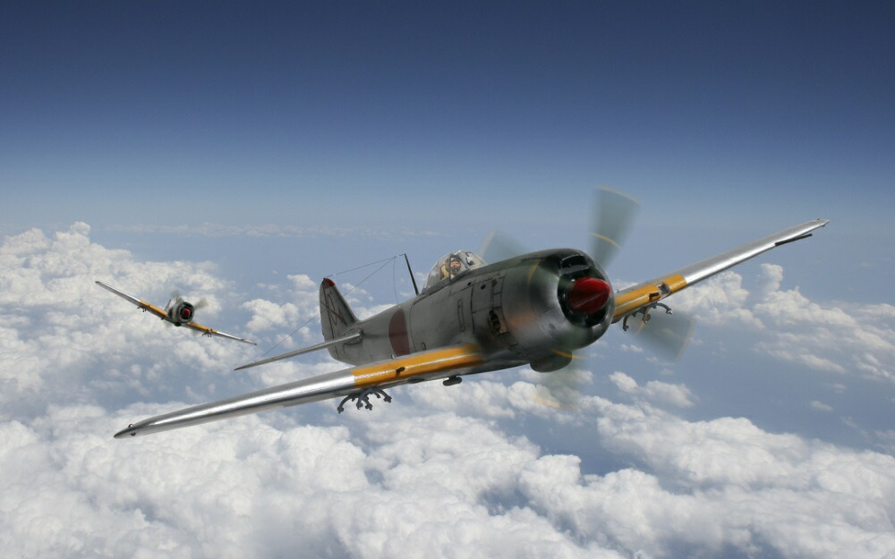 楽天市場】絵画風 壁紙ポスター (はがせるシール式) 局地戦闘機