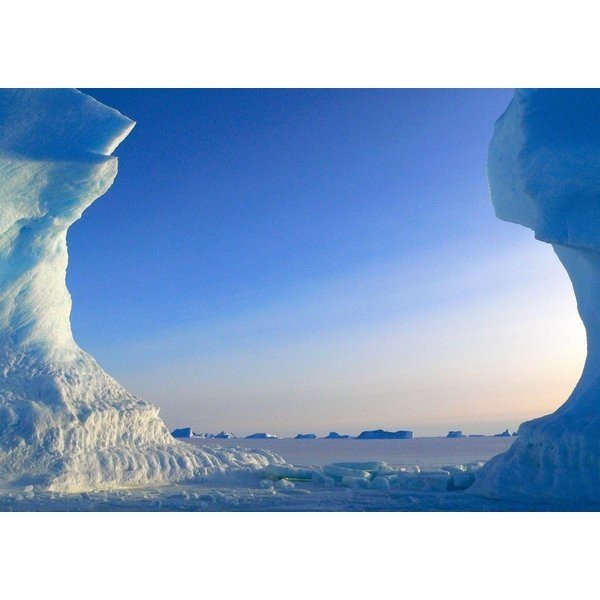 楽天市場 絵画風 壁紙ポスター はがせるシール式 南極の氷山 氷