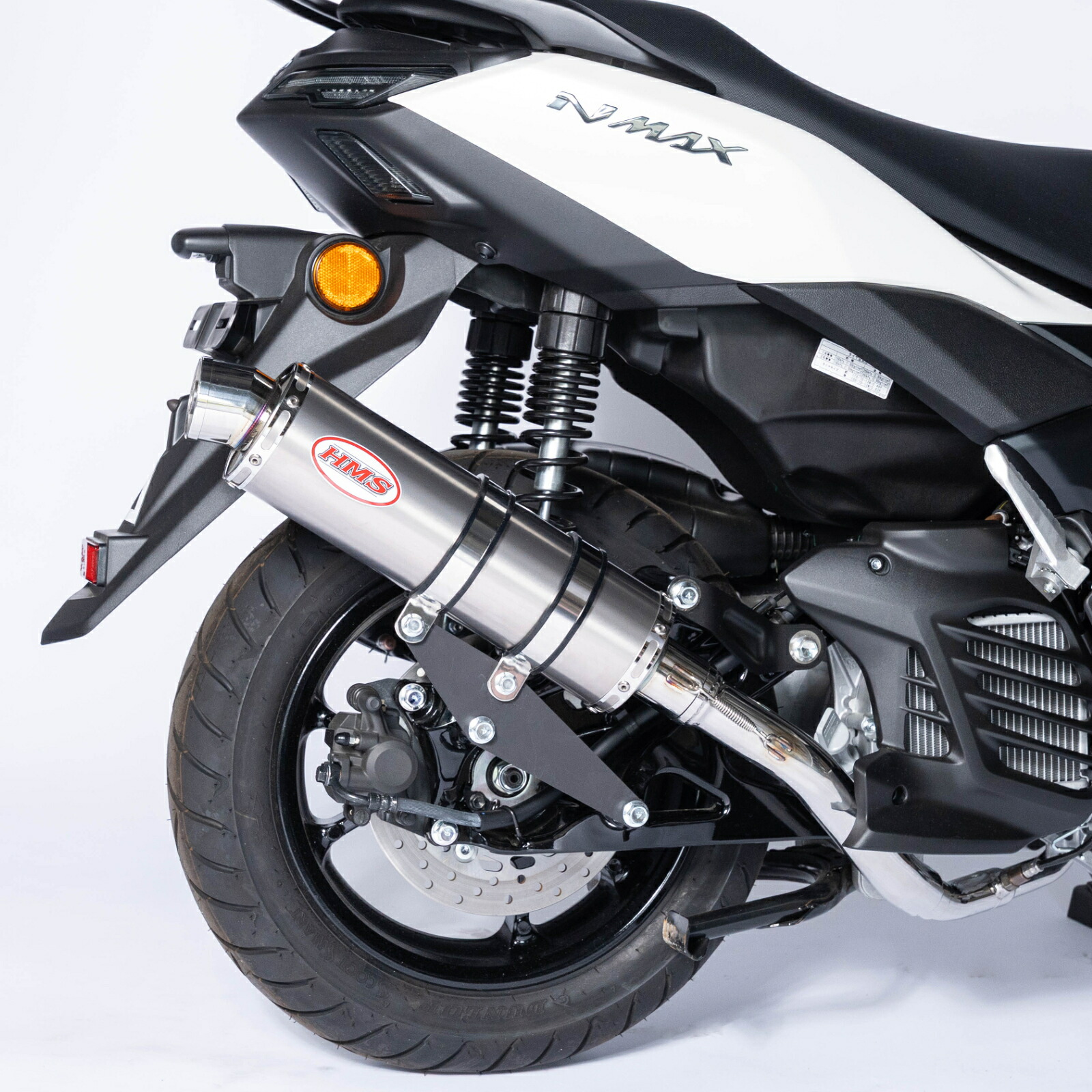 【国内メーカー HMS製】 ヤマハ NMAX125 8BJ-SEL1J 対応 2025年モデル～ MARK4 マフラー ソリッドチタン サイレンサー SPR (サイレントパワーリストリクター）内蔵 NMAX エヌマックス カスタム パーツ 国産 日本製 Made in Japan｜バリエンテ　店