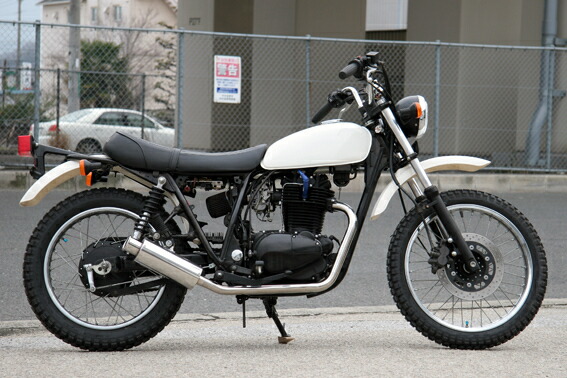 カワサキ250TRステンレスマフラー KAWASAKI カワサキ 250TR ステンレスマフラー トラッカー 国産