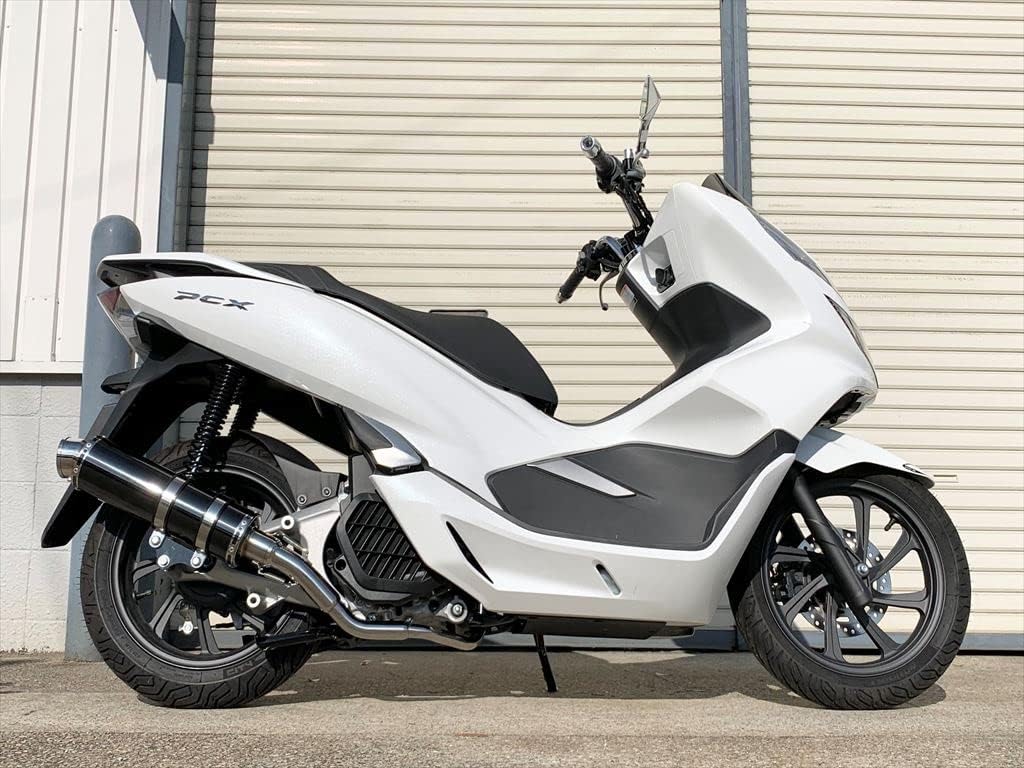 PCX125 PCX150 バイクマフラー 2BJ-JF81 2BK-KF30 2018年～2020年モデル対応 Cougar クーガ ステンレス ブラックカラー マフラー バイク用品 バイク用 バイクパーツ フルエキ フルエキゾースト カスタム パーツ ドレスアップ 交換 社外品 Realspeed リアルスピード ホンダ 21,655円