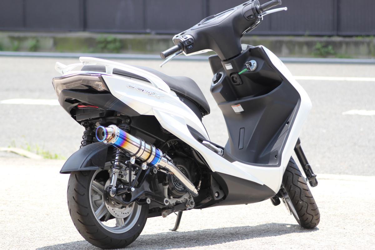 HMS ヤマハ シグナスX125 (台湾5期仕様) バイクマフラー (O2センサー