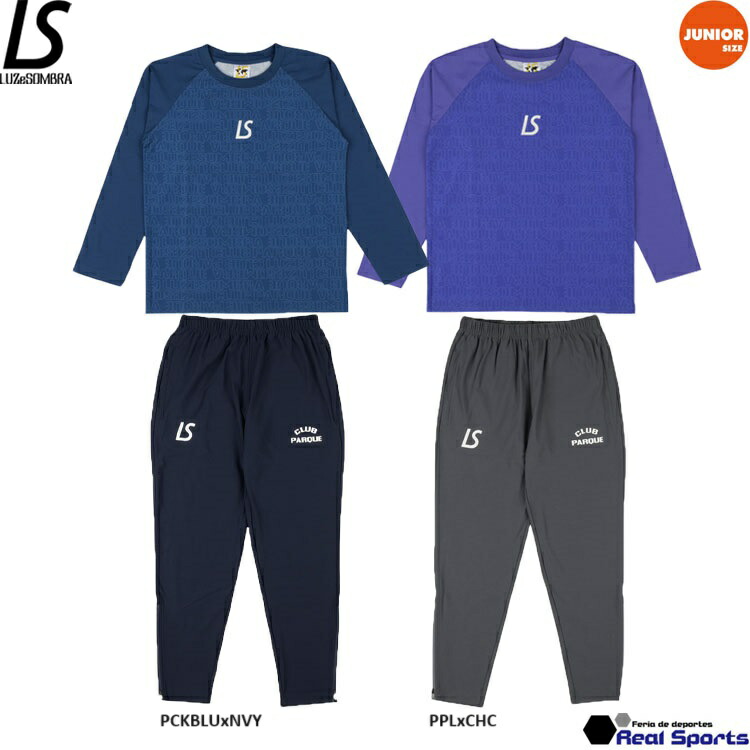 LUZeSOMBRA ルースイソンブラ ジュニア 24FW CP DRY MONOCHROME L/S SHIRT & PANTS L2242001/L2242002 上下セット トレーニング ウェア 特価｜レアルスポーツ店