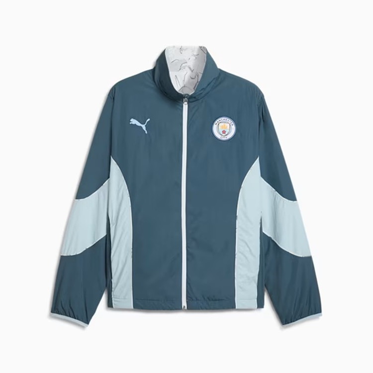 PUMA ピューマ 25/26 KIDSUPER STUD x マンチェスター・シティ MCFC リバーシブルジャケット 606846-16 外国で野球クラブ 蹴球 共同研究 レプリカウエア 特価