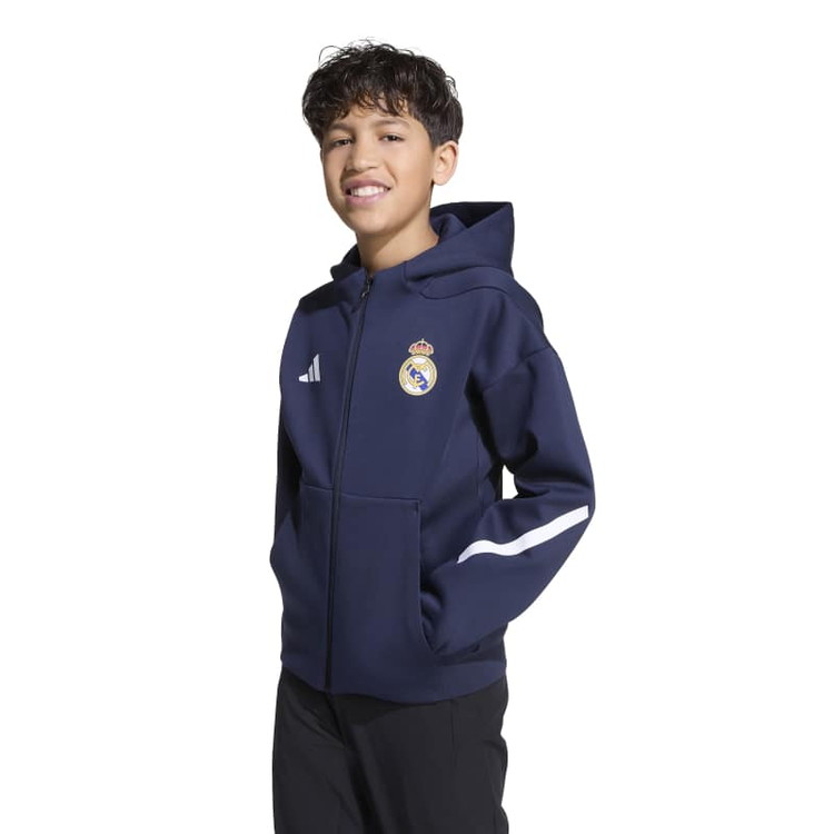 【美品】アディダス　レアル・マドリード　パーカー　フーディ　16-17 ウェア ADIDAS☆レアルマドリード 裏起毛フーディー (adidas/パーカー