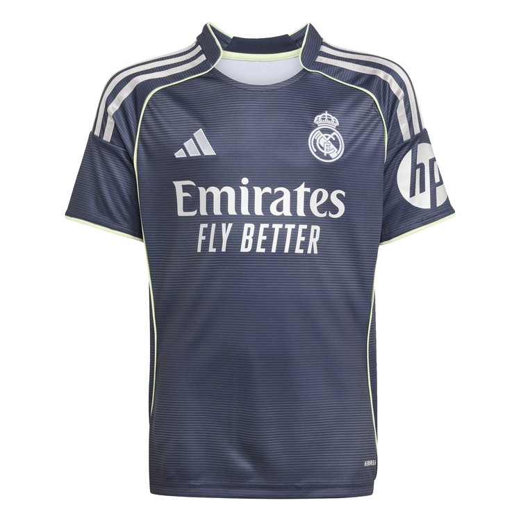 adidas アディダス 25/26 キッズ レアルマドリード AWAY レプリカユニフォーム kpe23 jp3947 外国で野球クラブ レプリカシャツ 闘技場プルオーバー 蹴球 お坊っちゃん ちびっ子用